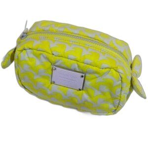 VOVAROVA Grey & Yellow Cosmetic pouch bag 7.5x4x3.5-in Women's Fashion Accessory